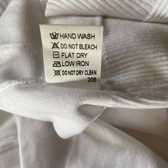 Folunsi women's medium white long sleeve stretchy open cardigan sweater - Picture 13 of 13